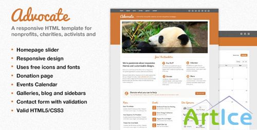 ThemeForest - Advocate - A Nonprofit Responsive HTML Template