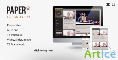 TemPlaza - TZ Paper v2.0 - Template For Joomla 2.5