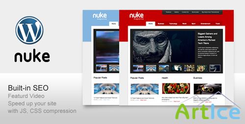 ThemeForest - Nuke v1.1 - SEO support For Magazine Blog News