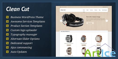 ThemeForest - Clean Cut v1.1 - Business WordPress Theme
