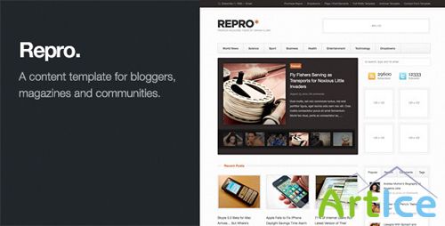 ThemeForest - Repro v1.5 - Premium WordPress News /  Magazine Theme