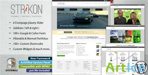 ThemeForest - Strikon v1.1 - Corporate, Hosting & Portfolio WP Theme