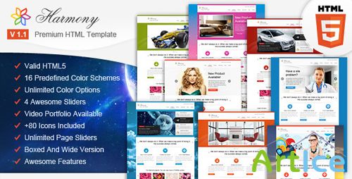 ThemeForest - Harmony v1.1 - Multipurpose HTML5 Template