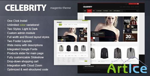 ThemeForest - Celebrity - Magento theme