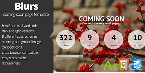 ThemeForest - Blurs coming soon template