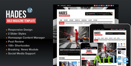 ThemeForest - Hades v1.3 - Bold Magazine Newspaper Template