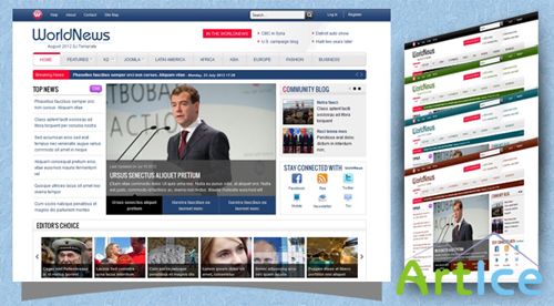 SmartAddons - SJ WorldNews - Template For Joomla 2.5 - Retail