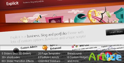 ThemeForest - Explicit - Business, Blog, Portfolio WP Theme