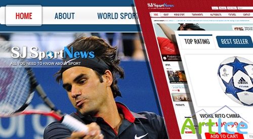 SmartAddons - SJ Sport News v1.1 - Template For Joomla 2.5 - Retail