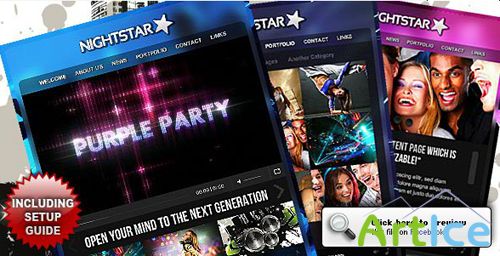 ActiveDen - Nightstar Premium Facebook Fanpage Template (Resized to timeline size)