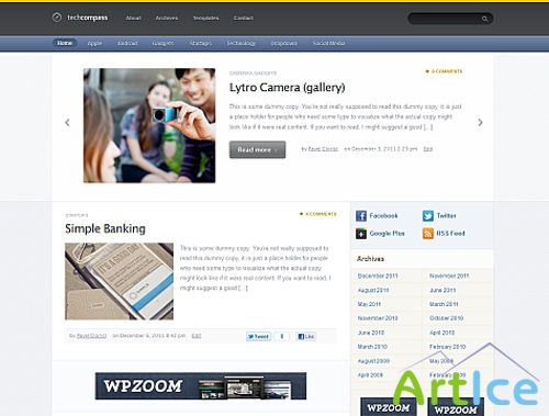 WpZoom - TechCompass v1.0.1 theme for WordPress