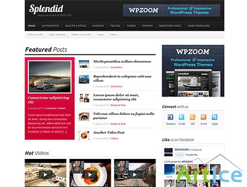 WpZoom - Splendid v1.0.2 theme for WordPress