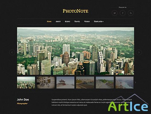 WpZoom - PhotoNote v1.0 Theme For WordPress