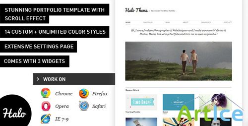 ThemeForest - Halo v1.2.5 - Stunning WordPress Portfolio Theme