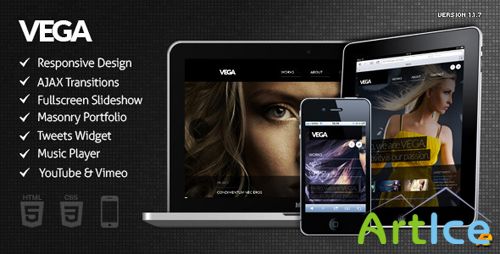 ThemeForest - Vega v1.1.7 - HTML5 Responsive Template