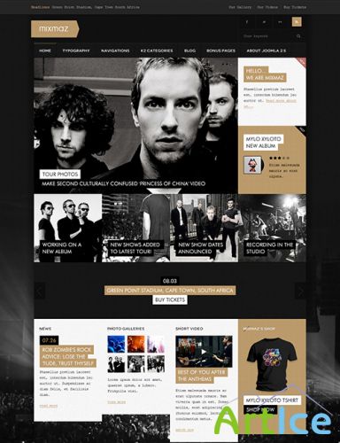 JoomlArt - JA Mixmaz for J 2.5 - Responsive Joomla template