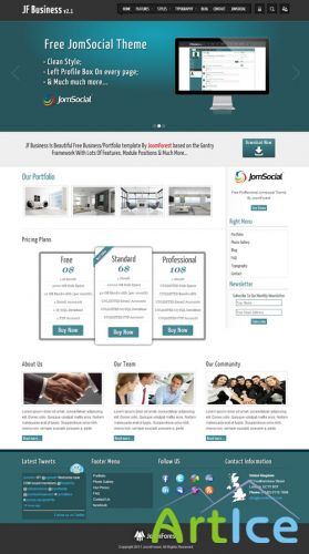 JoomForest - JF Business v2.1 - For Joomla 2.5 Template