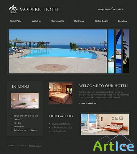 TemplateMonster - TM18889 - Flash Hotel Template