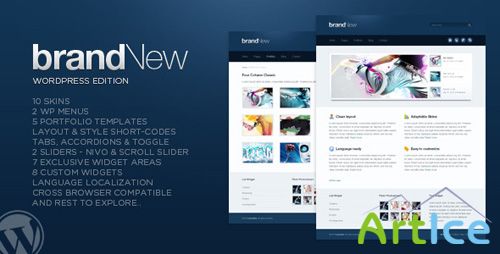 ThemeForest - brandNew v1.3 - 10 in 1 Business/Portfolio/Blog