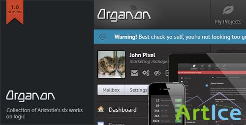 ThemeForest - Organon Responsive Admin Template