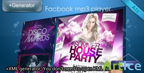 ActiveDen - Facebook mp3 player with XML generator