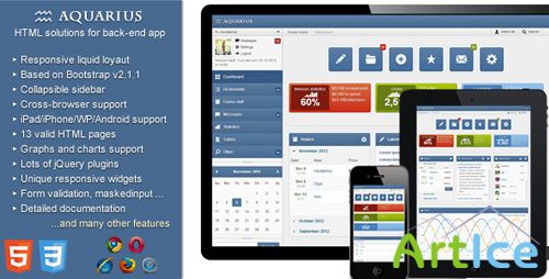 ThemeForest - Aquarius - responsive admin panel