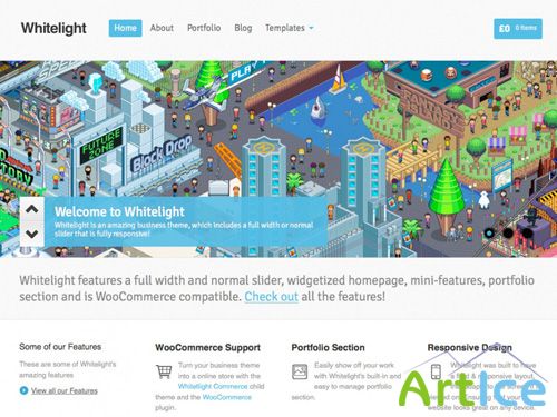 WooThemes - Whitelight v1.3.3 for WordPress