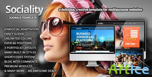 ThemeForest - Sociality - JomSocial Ready Joomla 2.5 Template