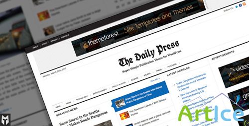 ThemeForest - The Daily Press: Super Simple WP Publication Theme