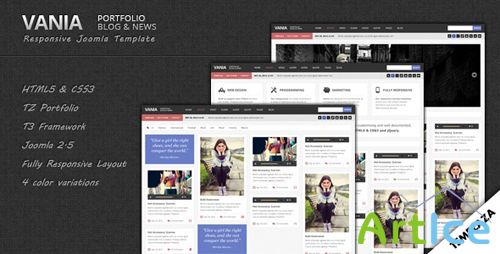 TemPlaza - Vania - Responsive Joomla 2.5 Template