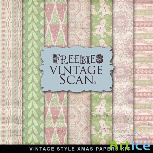 Textures - Vintage Style XMAS Papers