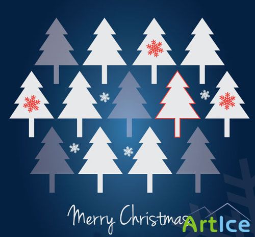 Vector Christmas Card Graphics