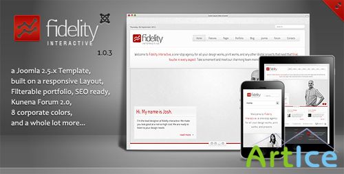 ThemeForest - Fidelity v1.0.1 - Clean Responsive Joomla 2.5 Template