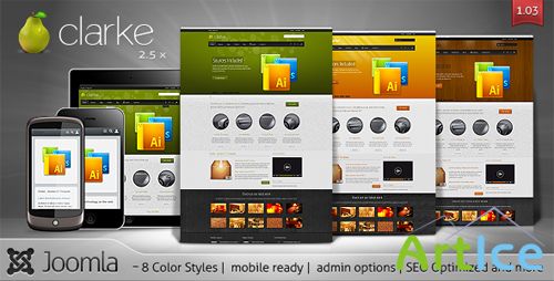 ThemeForest - Clarke v1.02 - Premium Creative Joomla 2.5 Template