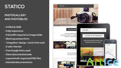 MojoThemes - Statico - Photogallery and photoblog