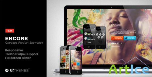 ThemeForest - Encore Onepage Product Showcase with Parallax