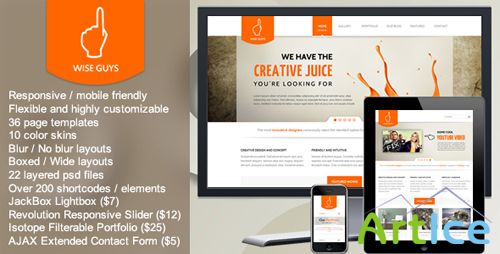 ThemeForest - Wise Guys - Responsive Multipurpose HTML5 Template