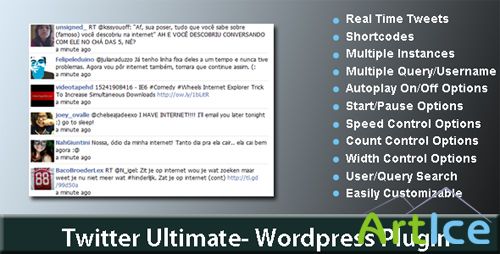 CodeCanyon - Twitter Ultimate-Wordpress Plugin