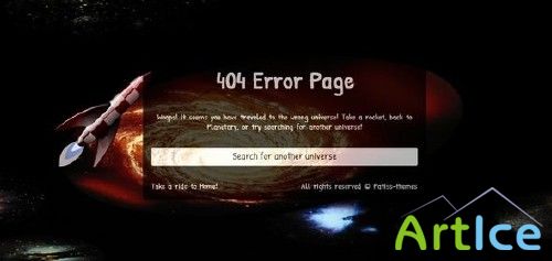 ThemeForest - Planetary - Premium Error Page Template