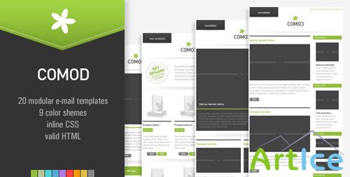 ThemeForest - COMOD - 20 E-mail Templates