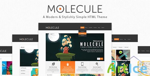 ThemeForest - Molecule business , Corporate and Blog Html5 Templ