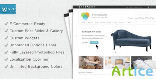 ThemeForest - FreshShop v1.1 - A WordPress E-Commerce Theme