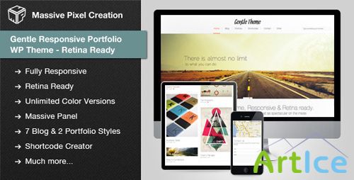 ThemeForest - Gentle Responsive Portfolio WP Theme Retina Ready