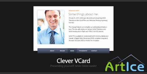 ThemeForest - Clever - Simple & Modern VCard Template