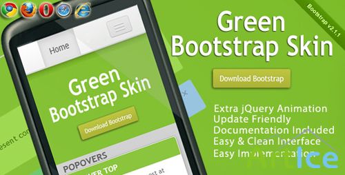 CodeCanyon - Green Bootstrap Skin