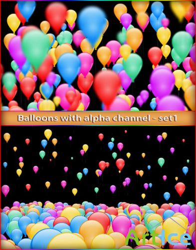 Alpha Channel Footage - Balloons