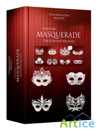 Mask brushes or Masquerade Brushes for Photoshop