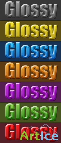 Glossy Photoshop Layer Styles