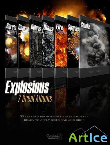 Rons Explosions (50 Layered PSD)