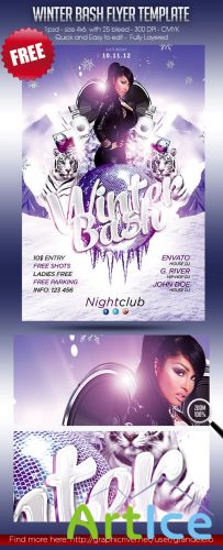 PSD Template - Winter Bash Flyer/Poster